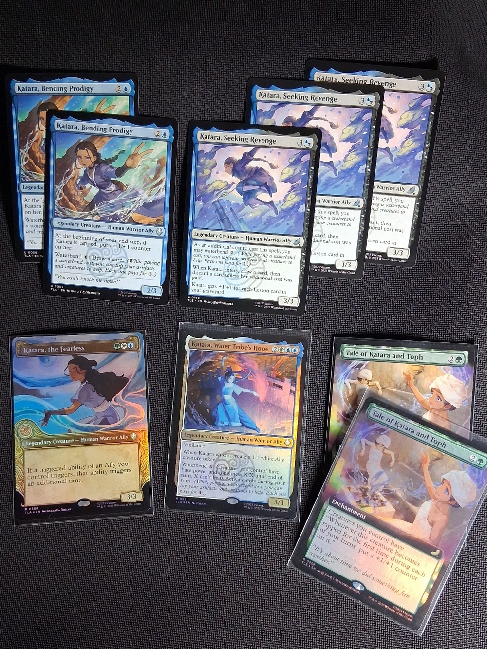 Themed MTG Avatar Water Tribe Lot ~ 69 Cards With Katara Showcase Foil Rare